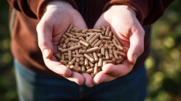 36098528-ai-generato-maschio-mani-tenere-legna-pellet-ecologico-carburante-fatto-a-partire-dal-biomassa-rinnovabile-energia-fonte-foto